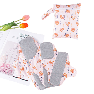 Edera riutilizzabile carbone di bambù alato assorbenti con Super assorbente traspirante perdita di protezione per le donne - Product Image 3