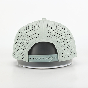 OEM Tùy Chỉnh Phẳng <span class=keywords><strong>Brim</strong></span> <span class=keywords><strong>7</strong></span> Bảng Điều Chỉnh Thể Thao Hiệu Suất Không Thấm Nước Hat Cao Su Vá Logo Polyester Gorras Laser Cắt Lỗ Snapback <span class=keywords><strong>Cap</strong></span> - Product Image 5