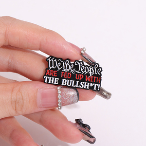 Broches en émail avec des blagues amusantes, collection de dictons amusants, badges de revers punk noirs, bijoux pour sac <span class=keywords><strong>à</strong></span> dos, vente en gros - Product Image 4