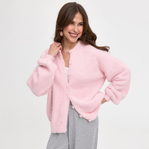 Cárdigan Holgado de Manga Farol para Mujer, Color Verde, Moda 2026, Ropa Casual - Product Image 2