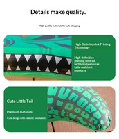 Crocodile gonflable pour piscine, jouet aquatique en PVC, planche de surf pour enfants, piscine, plage, activités aquatiques d'été en plein air