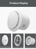 Ventilateur de conduit électrique silencieux bidirectionnel de 6 pouces de haute qualité avec moteur en cuivre et double roulement à billes pour l'extraction de salle de bain/cuisine OEM/ODM