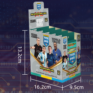 Boîte de présentation de boosters Panini officielle sous licence FI FA 365 Adrenalyn XL 2026 World Top Clubs - 26 cartes de football par paquet - Product Image 3
