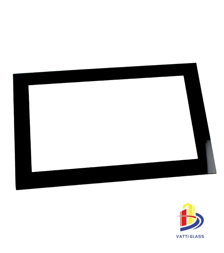 Custom 0.5mm-3mm Silk Screen Printing Display Cover Toughened Tempered Glass With Anti-Reflective AR AF Coated