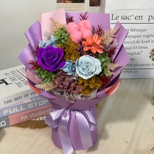 Ramo de Flores Eternas al por Mayor, Rosa Preservada Premium y Regalo Floral para Cumpleaños, Año Nuevo, Graduación, Novia, Esposa, San <span class=keywords><strong>Valentín</strong></span>, Para Siempre - Product Image 6
