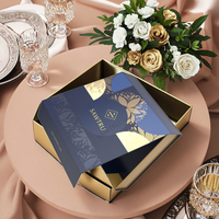 Boîte cadeau en papier rigide recyclable de luxe en gros, fermeture magnétique, taille et couleur personnalisées, impression offset CMJN pour chocolat et sucre