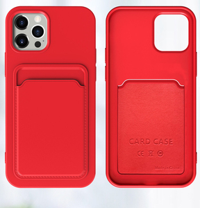 Funda de teléfono de TPU de alta calidad, 1,2mm, con soporte para tarjeta, para apple <span class=keywords><strong>iphone</strong></span> 14 x xs 13 12 11 pro max <span class=keywords><strong>mini</strong></span> xr 7 <span class=keywords><strong>8</strong></span> plus - Product Image 1