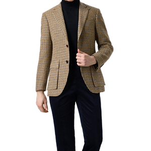 Factory <span class=keywords><strong>Outlet</strong></span> stile italiano doppiopetto da <span class=keywords><strong>uomo</strong></span> Business Suit Fly Fly tessuto traspirante antirughe per banchetti nuziali - Product Image 1