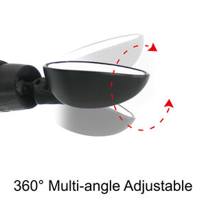 Espejo Retrovisor para Bicicleta de Montaña SUNNYWHEEL BM115A, 93x54mm, Ligero, ABS, PA, Silicona, Ajustable, Negro - Product Image 5