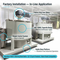 Nouvelle machine à broyer le chocolat de type boule, certifiée ISO, 1 tonne/lot, alimentée par une prise 380V, haute capacité, pour la fabrication de pâte à tartiner au chocolat et aux noisettes