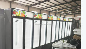 <span class=keywords><strong>Congélateur</strong></span> de boissons debout de grand volume Réfrigérateur vitrine verticale avec lumière LED Refroidisseur d'affichage de climat frais à vendre - Product Image 3