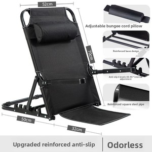 China Manufacturer Cheaper Outdoor Metal Light Weight Adjustable Backrest Recliner Camping Lounge Chair - Product Image 5