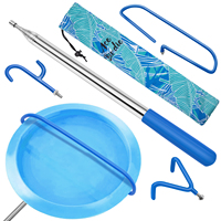 Kit de Recogida de Discos de Golf al por Mayor con 4 Cabezas, Poste Telescópico, Recogedor de Agua, Bolsa de Transporte y Logotipo Personalizado OEM