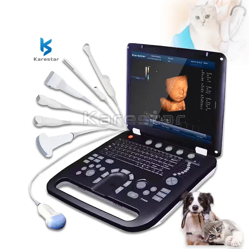 Karetar K-C502 Vet portátil Color Doppler Diagnostic System ultrasonido ultra-som abdominal portátil