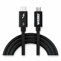 Câble passif Thunderbolt 3 certifié 40 Gbit/s 5A PD, cordon USB-C multifonction pour ordinateur portable, station d'accueil, SSD, moniteur