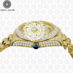 Montre Diamant en Promotion : Artisanat Premium, Montre-Bracelet Élégante pour Hommes et Femmes, Disponible au Meilleur Prix - Product Image 4