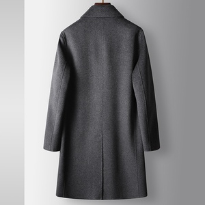 Cappotto Invernale da <span class=keywords><strong>Uomo</strong></span> di Alta Gamma, <span class=keywords><strong>Doppiopetto</strong></span> in Lana con Tasche Laterali, Casual e Caldo - Product Image 3