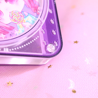Support de présentation de cartes d'anime en acrylique transparent personnalisé, porte-badge, boîte de rangement transparente à rainures pour bureau