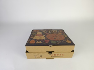 Caja de Pizza de Papel Kraft Reciclable Resistente con Logotipo Personalizado a Precio Económico, Fabricante Chino de Cajas de Embalaje para Pizza al por Mayor - Product Image 3