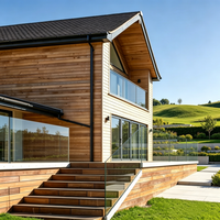 Profilé en U en aluminium pour garde-corps en verre sans cadre, design moderne personnalisé, pour escalier, villa, balcon, balustrade, accessoires