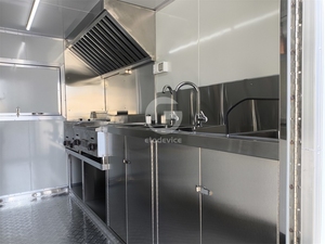 Etodevice Cheap Food Trucks Mobile China Fast Pizza Oven Food <b>Concession</b> Vending <b>Trailers</b> Cart for Europe - Product Image 5