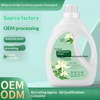 Lessive liquide en gros pour usine, format 5 lb, en vrac, pour usage domestique, parfum gardénia longue durée, détachant puissant