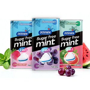 Caramelle alla <span class=keywords><strong>Menta</strong></span> Senza Zucchero, Doppio Gusto Anguria e <span class=keywords><strong>Menta</strong></span> Verde, Pastiglie per la Secchezza Orale, Produttore - Product Image 2