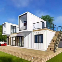 Maison mobile conteneurisée pour séjour en camping en plein air, hôtel de vacances, maison intégrée contemporaine avec garantie de 5 ans
