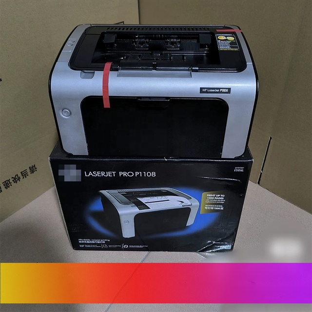 H-P P1108 Compact Home Black and White Laser Printer A4 USB Interface Wired Wireless Printing Stocked Used Second Hand