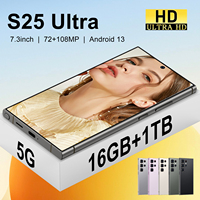 Smartphone S25 Ultra en Oferta, 16GB+1TB, Android 15.0, 5G, con Lápiz Integrado, Doble SIM, 108MP, Octa Core HD, Francés
