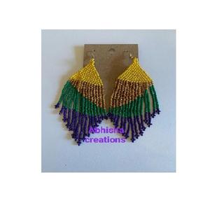 Pendientes Largos de Cuentas Hechos a Mano, Joyería de Cuentas de Colores para Mujer, Accesorios de Moda Bohemia Ligeros - Product Image 6