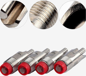 Bebedero automático de acero inoxidable para cerdos, bebedero para fuentes de pezones, sombrero rojo para cerdas, lechones - Product Image 4