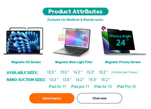 Offre Spéciale nouveau produit facile marche/arrêt protection d'écran magnétique de confidentialité pour ordinateur portable <span class=keywords><strong>MacBook</strong></span> Pro de 14.2 pouces - Product Image 2