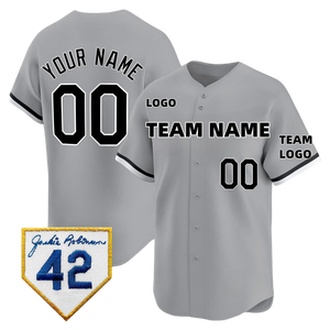 थोक जर्सी कस्टमाइज्ड चिकागो टीम सफेद बटन शैली काले कस्टम सस्ती सिलाई बेसबॉल जर्सी - Product Image 4