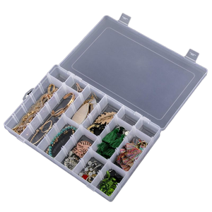 Ngăn nhựa trong suốt nhà bếp lưu trữ hộp đồ trang sức có thể điều chỉnh Organizer lưu trữ hộp trường hợp lưu trữ <span class=keywords><strong>container</strong></span> - Product Image 2