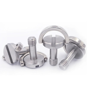 Fabrication de vis vis personnalisées en acier inoxydable <span class=keywords><strong>aluminium</strong></span> M6 D-Type vis de trépied vis de caméra pour caméras et caméras vidéo - Product Image 4