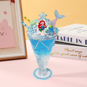 Mingxiang - Juego de Vasos de Cristal para Niños, Personalizables, con Pegamento de <span class=keywords><strong>Crema</strong></span>, Material de Juguete para Hacer Pasteles y Postres, Plástico, 7-14 Años - Product Image 6