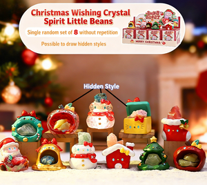 Boîte à surprise miniature en cristal de Noël, <span class=keywords><strong>elfe</strong></span>, boîte aveugle, décoration de bureau créative de Noël - Product Image 2
