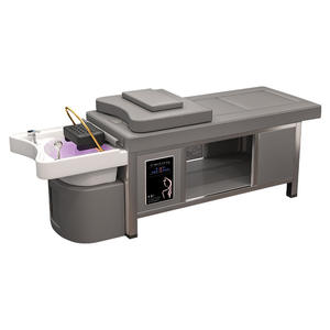 Luxe multifunctionele spa-hoofdhuidtherapiebed met Thaise massagefunctie, keramische shampoo-bak en moxibustie-verwarmer voor salon - Product Image 4