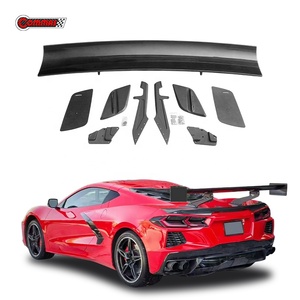 สำหรับเชฟโรเลต คอร์เวทท์ Z06 C8 อัพเกรดเป็นสปอยเลอร์หลังคาร์บอนไฟเบอร์แห้งสไตล์ Ver พร้อมชุดแต่งแอโร อัพเกรด ขายส่ง - Product Image 1