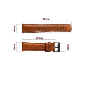 Bracelet de montre en cuir véritable de luxe 20 mm 22 mm compatible avec <span class=keywords><strong>Huawei</strong></span> <span class=keywords><strong>Watch</strong></span> GT6 Samsung Galaxy <span class=keywords><strong>Watch</strong></span> <span class=keywords><strong>6</strong></span> Classic - Product Image 4