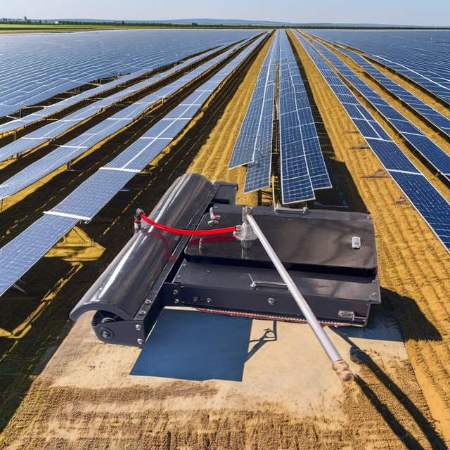 Automatic Solar Panel Cleaning Robot System with Brush Dry & Washing Cleaning 3-4 Hours Endurance