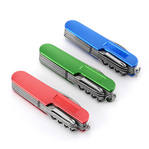 Couteau suisse en acier inoxydable, couteau utilitaire pliable multifonction, mini-couteau de poche, outil de survie en plein air, outil de repas - Product Image 1