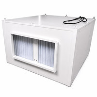 Kabinet Pemurnian Udara Logam Industri OEM dengan Filtrasi 4-Tahap, Pre-Filter, Karbon, HEPA, Lampu UV, Filter Udara Saluran Cleanroom