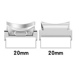 Adaptadores de 20 mm y 22 mm para <span class=keywords><strong>Samsung</strong></span> <span class=keywords><strong>Galaxy</strong></span> <span class=keywords><strong>Watch</strong></span> FE 7 6 <span class=keywords><strong>Classic</strong></span> 5 Pro <span class=keywords><strong>4</strong></span> <span class=keywords><strong>Classic</strong></span> 46 mm, Conector de Correa de Acero Inoxidable Dorado - Product Image 5