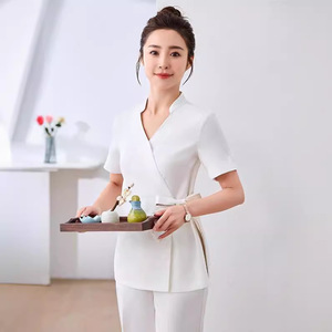 Uniformes FUYI Unisex de Manga Corta al por Mayor para Odontología Cosmética, Gestión de la Piel, Club de Masajes y Fisioterapeutas - Product Image 1