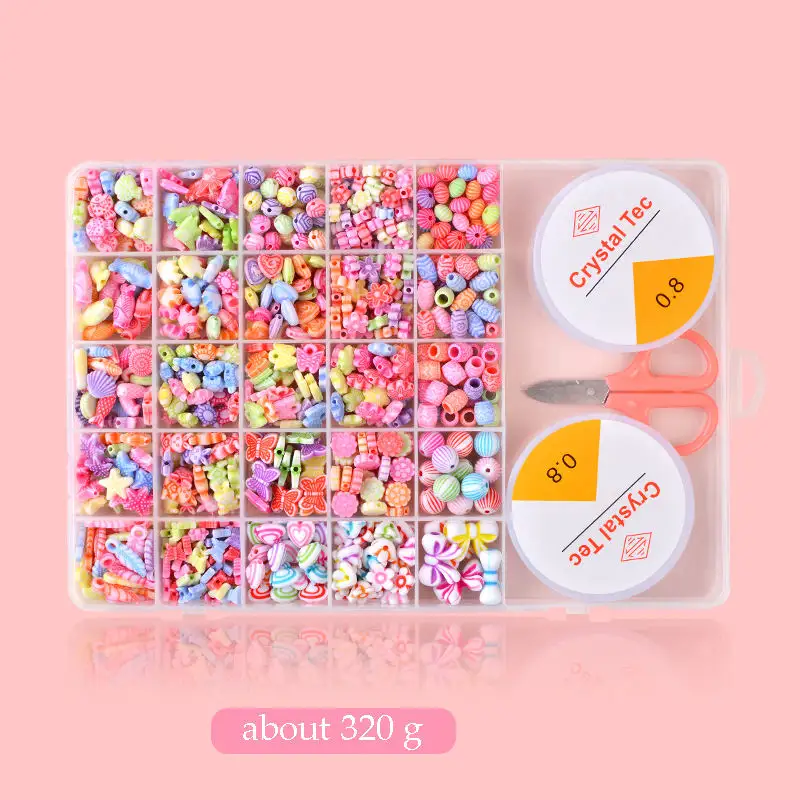 Mixed Acrylic Beads 10mm Bubblegum Beads Para Jóias Fazendo Diy Craft Kits Para Crianças Beads Brinquedos