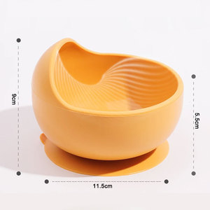 Bocor tahan air ramah lingkungan pola Solid tidak beracun makan hewan peliharaan Set Makanan kelas silikon mangkuk tahan lama sendok kayu untuk kucing - Product Image 5