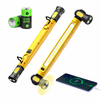 Lampe de travail magnétique Brightenlux rechargeable 1200LM COB, barre lumineuse pour mécanicien sous le capot avec crochet pliable, USB-C, IPX4, batterie externe