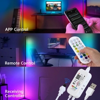 Moderne 165cm Amovible Debout Décoratif RGB WIFI Tuya Couleur changeante Smart Pro LED support Trépied Coin Lampadaire